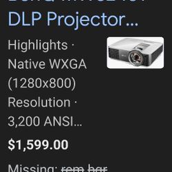 Ben Q Short Throw Projector 