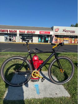 Fixie 6KU Road Bike 54cm - Black & Gold