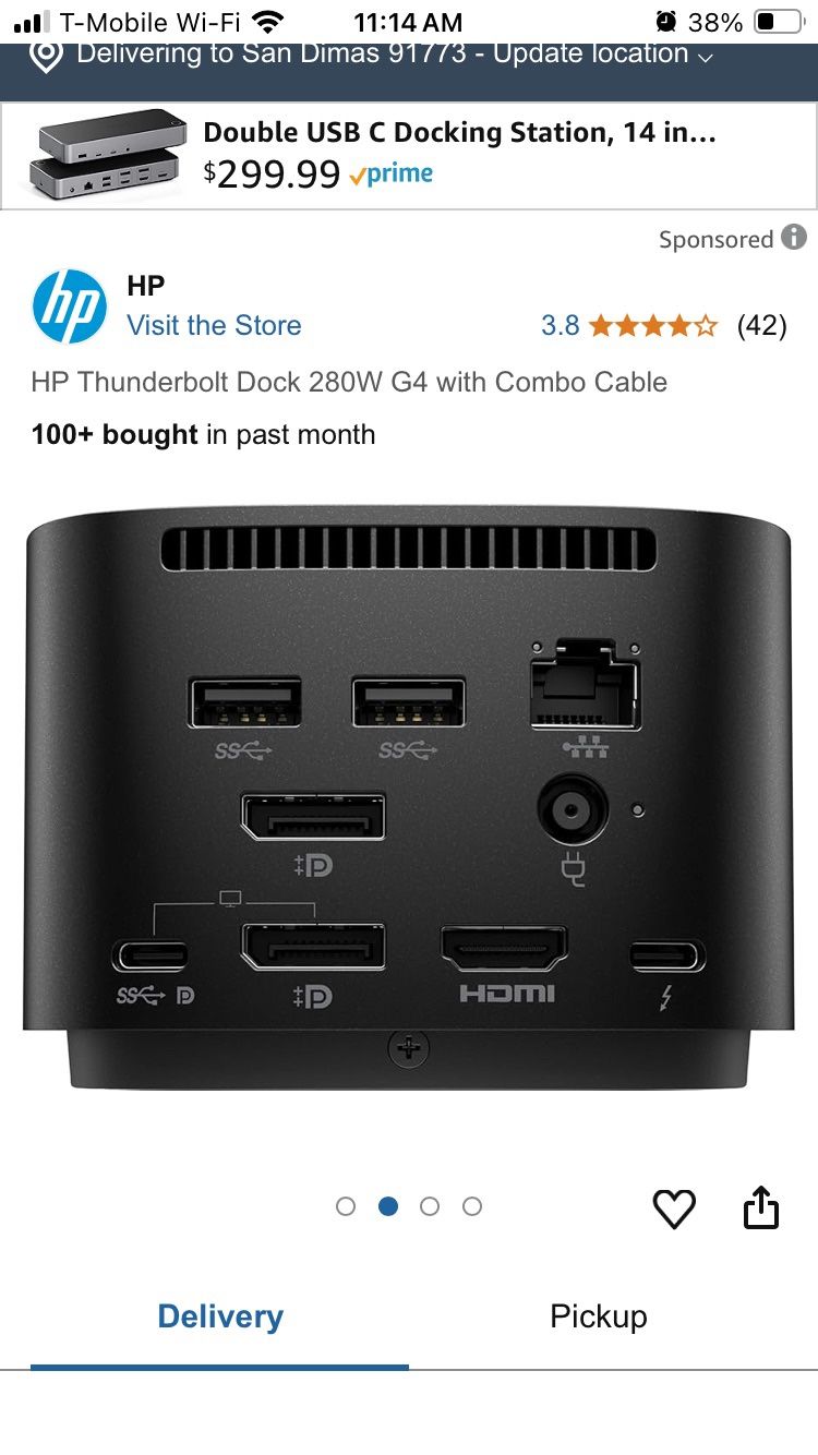 HP Thunderbolt 240w G4