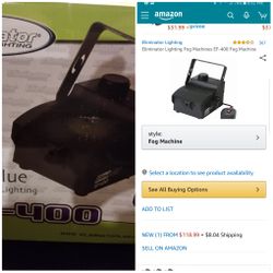 Eliminator lighting real value in DJ ef-400 fogger