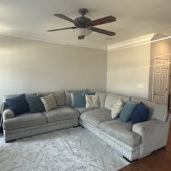 Oversized Grey Sectional 