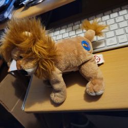 Midas The Lion Plush 2.0 Collection 2008 Stuffed Animal King Ty Beanie Babies 