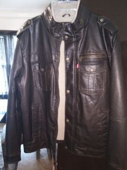 Leather Levi Jacket Large