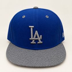 New Era Los Angeles Dodgers 59FIFTY Fitted Hat Cap Blue & Gray 7 1/4