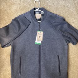 Boston Traders Men’s Zip-Up Jacket – Size XL – Charcoal Gray (NEW)