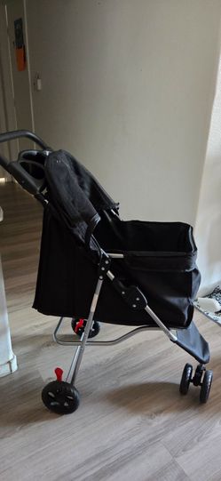 Black Folding Pet Stroller