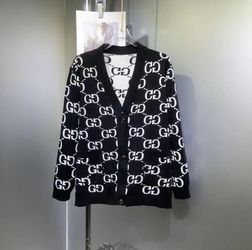 Brand New Women VIP Logo Cardigan Black