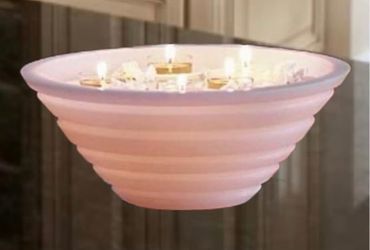 PARTYLITE Circle of Light Wax Bowl with 5 Floating Discs (L2110