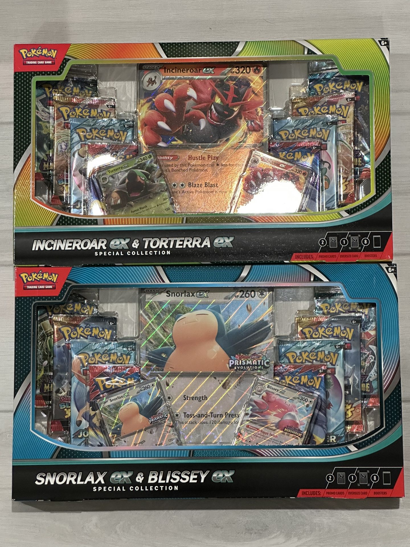 Snorlax Incineroar EX Collection Box - Pokemon