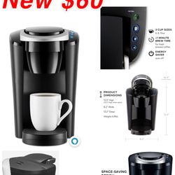 New Keurig K-Compact Single-Serve K-Cup Pod Coffee Maker, with 3 Brew Sizes, Smart Start Feature, 36oz Removable Reservoir, Black $60 cash only East P