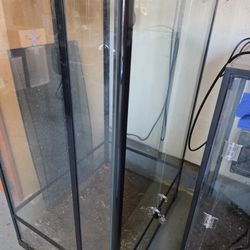 REPTI ZOO 67 Gallon 24″x18″x36″ Vertical Reptile Tall Terrarium With Mesh Screen Sides and Glass Sides