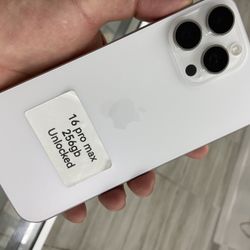 16 Pro Max Unlocked. Cash Or $50 Down W Approval 