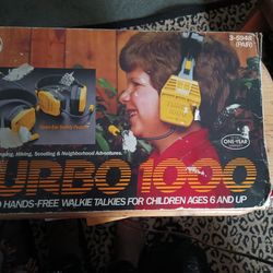 Vintage turbo 1000 walkie talkies
