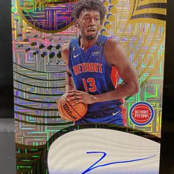 James Wiseman Panini Revolution Silver Mojo Prizm Autograph
