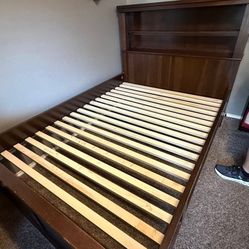 Full Size Sturdy Wood Bed
