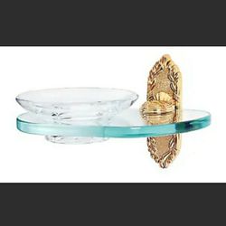 New Alno A8530 Ribbon & Reed Wall Mounted Glass Soap Dish - Brass.
This item is new but the box has been replaced.  Brass construction.
Glass and meta