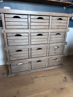 Pottery Barn Crate Storage Dresser 52 Long 49 tall 18 deep