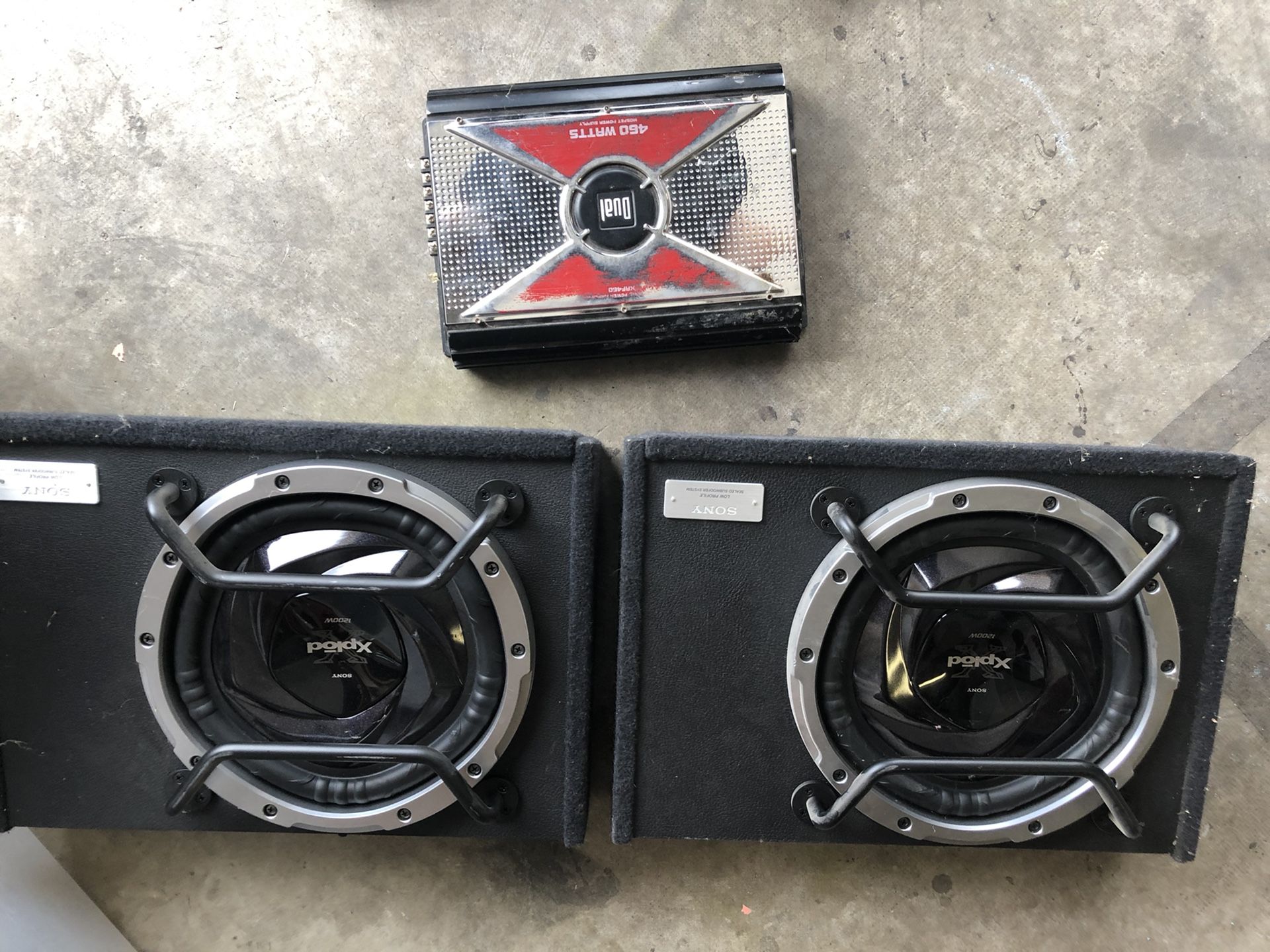 Sony xplod 10" subwoofer speakers