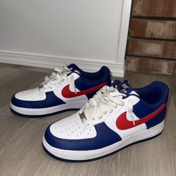 Blue/White/Red Nike Air Force 1