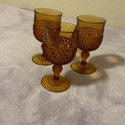 Vintage Indiana Glass Goblets