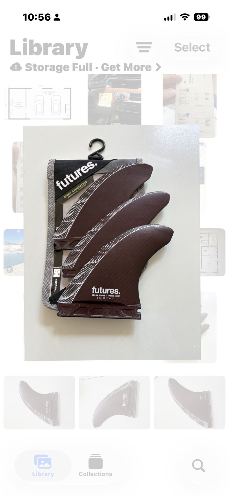 サーフィン・ボディボード Futures John John Florence Vapor Core L