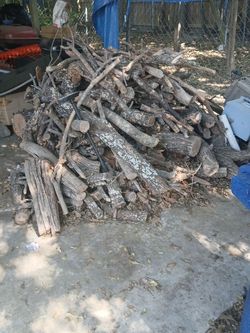 Large Pile of Cut Firewood Logs