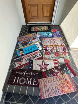 Front door mat plus inserts