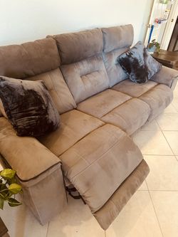 Gray Suede Couch From Costco