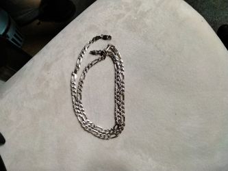 925 Silver Diamond Cut Figaro Chain 