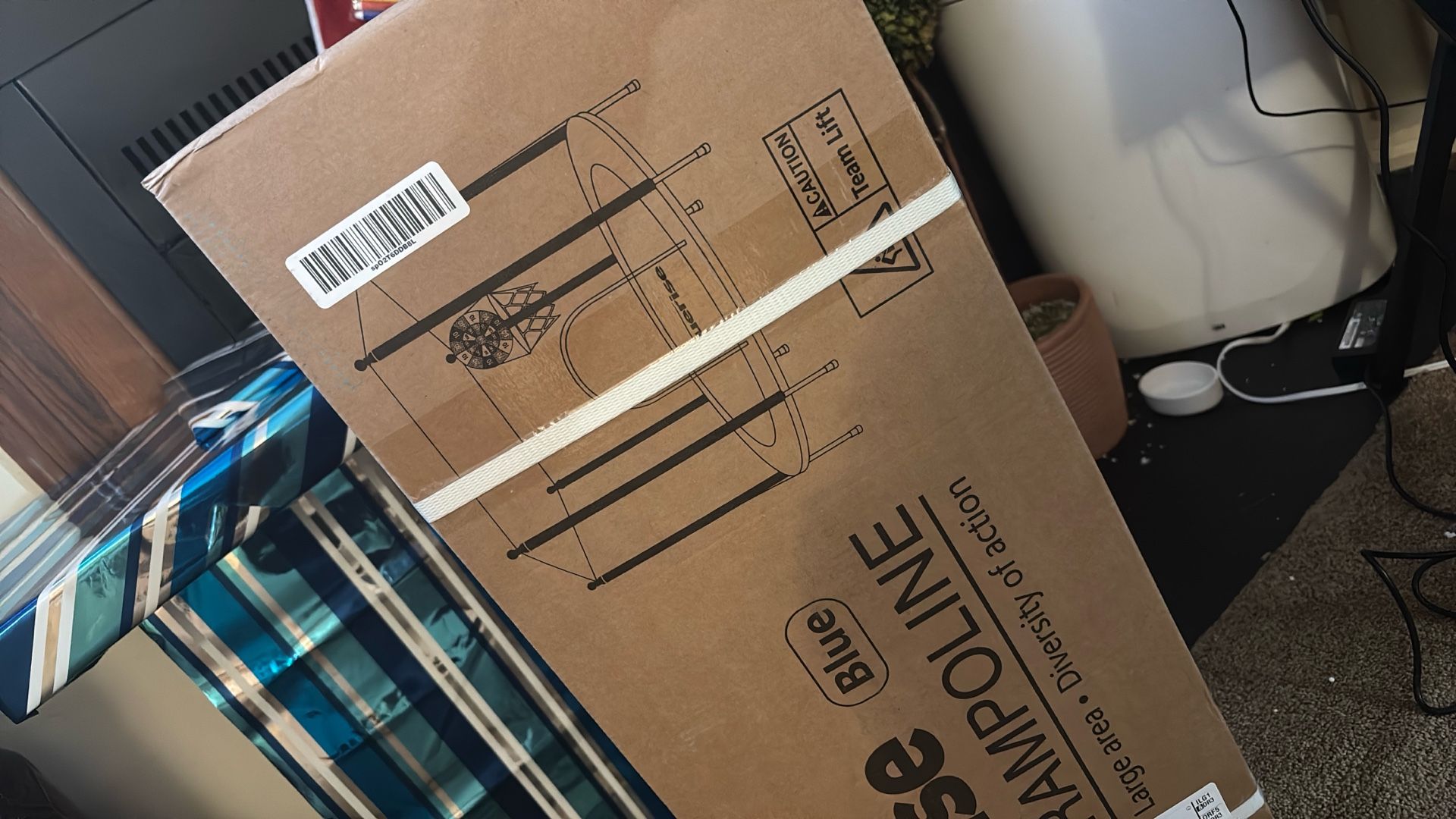 Brand New Blue 55inch Toddler Trampoline