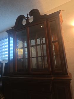 Antique China with glass shelves