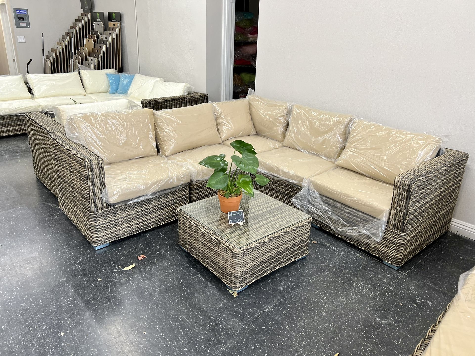 Patio Furniture L Shape Clearance Sale