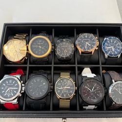 Men’s Watches Mint Condition-Michael Kors, Diesel, Armani, Invicta