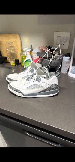 Jordan Spizike Low White Cement Sneakers