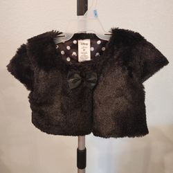 Faux Fur Black Bolero