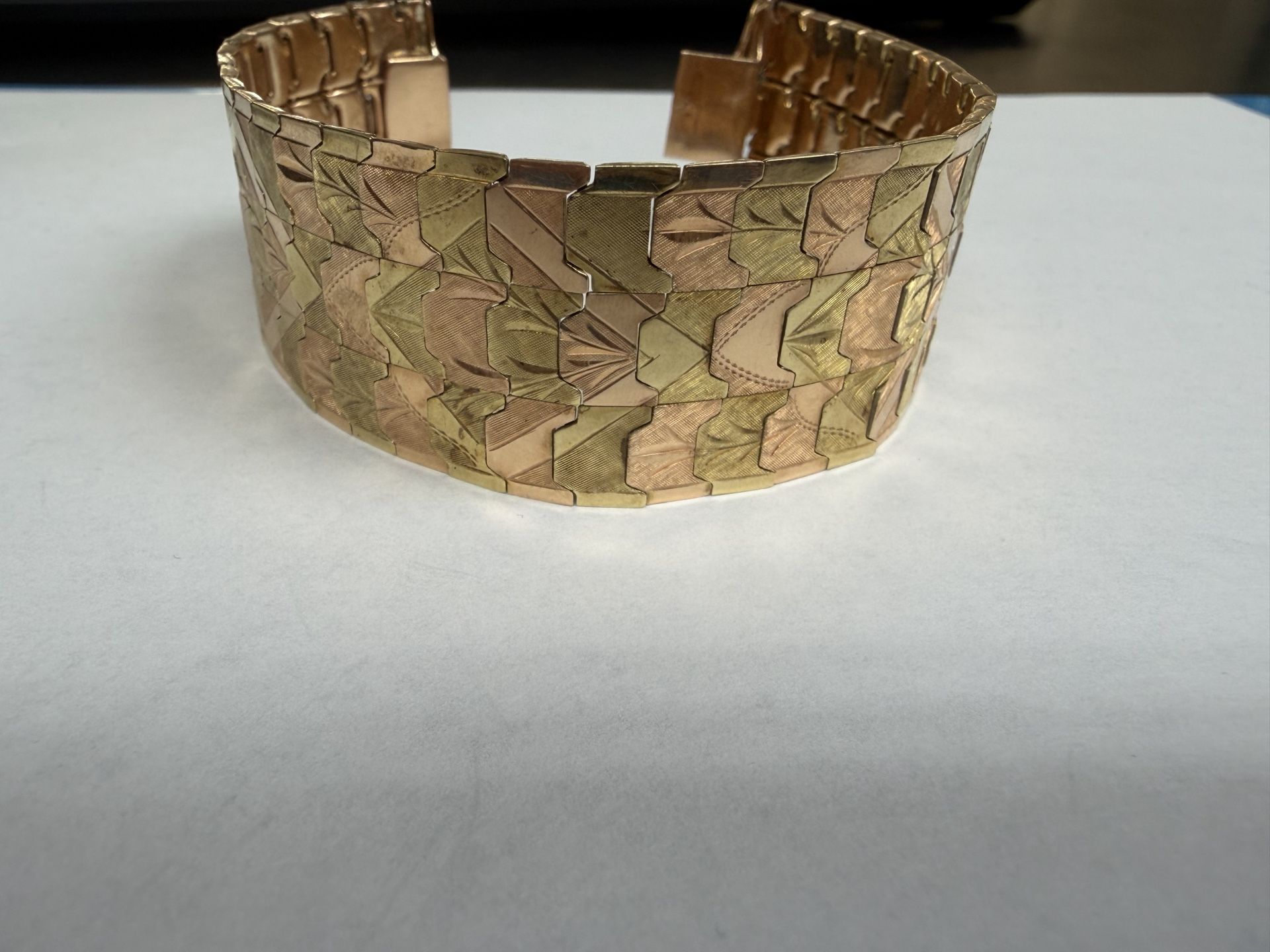14K 2 TONE GOLD BRACELET