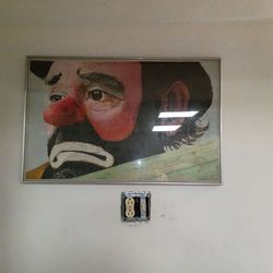 Framed print of clown