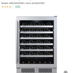 53 BOTTLE STAINLESS WINE FRIDGE