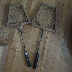 2 Vintage Tennis Rackets 