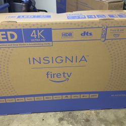 Insignia 43  Inch 4k  Fire tv Brand New  With Wall Mount 