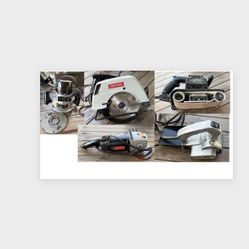 Vintage Craftsman Tools, Circular Saw, Planer, Router, sander/polisher, Belt Sander