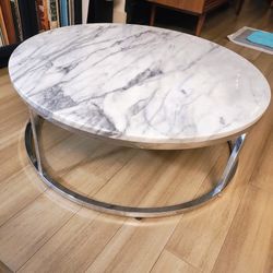 Round Marble Top Coffee Table 
