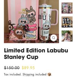 Labubu Limited Edition Stanley Cup