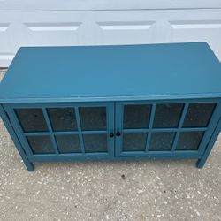 Teal TV Stand 