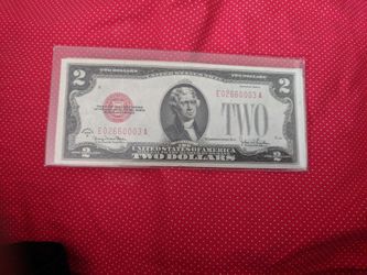 A two dollar bill 1928g pick up only