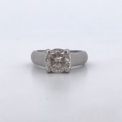 Platinum 950 2ct Diamond Ring Size 5.5