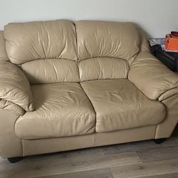 Juego  de sillones de piel