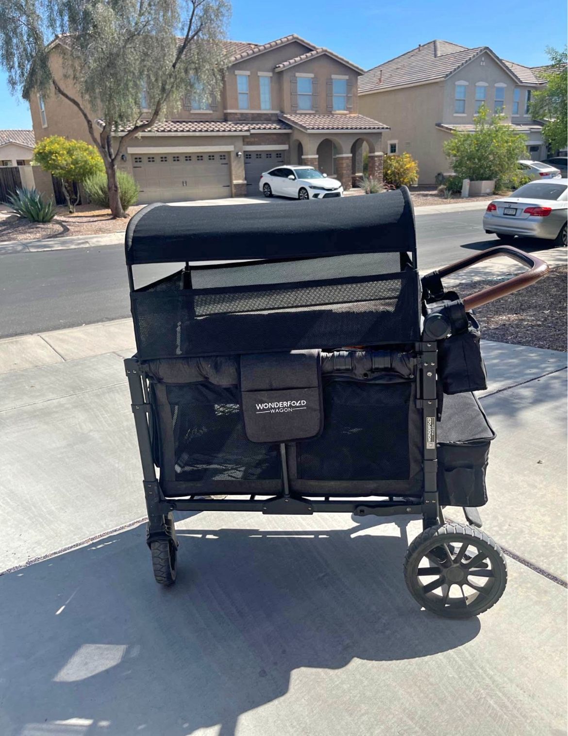 Wonderfold~W4(4seats/4kids)~Luxe~Wagon+side~net+canopy