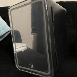 Skincare Mirror Mini Fridge