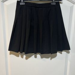 Women’s Size  S lace up tie Pleat Skirt Skort Short Black